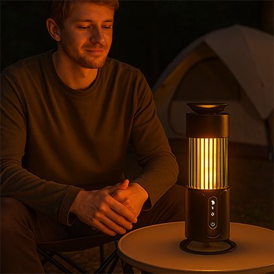 lampe-anti-moustique-homme-assit