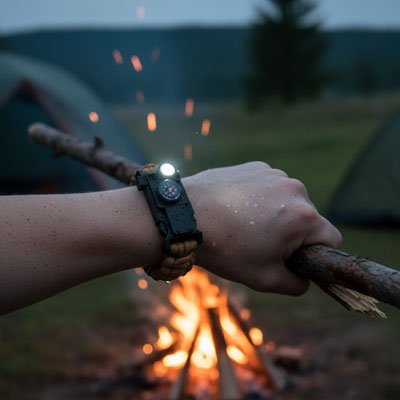 bracelet-paracorde-branche-arbre-feu