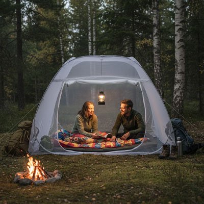 couple-soir-tente-moustiquaire-camping