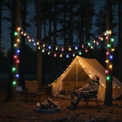 guirlande-solaire-nuit-homme-assis