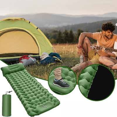 guitare-camping-matelas-gonflable
