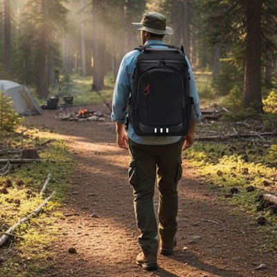 homme-chapeau-foret-sac-a-dos