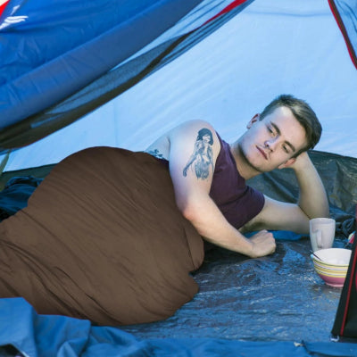 Sac de couchage - CampingSleepingBag™ - Marron