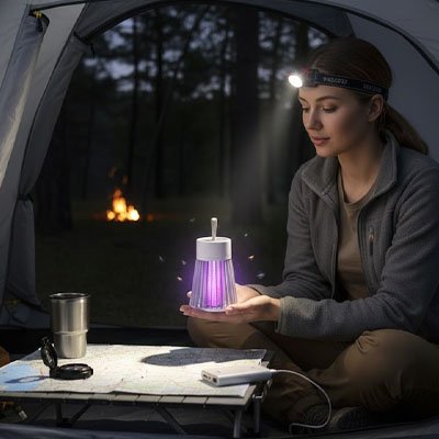lampe-anti-moustique-femme-feu-recharge