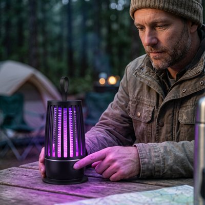 lampe-anti-moustique-homme-bonnet