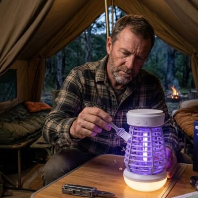 lampe-anti-moustique-lit-camp-sac-couchage