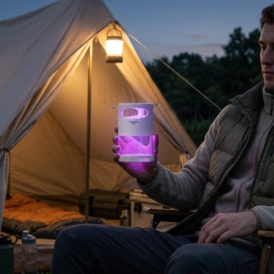 lampe-anti-moustique-tente-sac-de-couchage