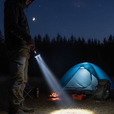 lampe-de-poche-homme-nuit
