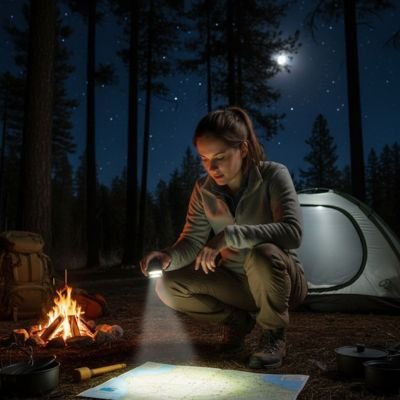 lampe-de-poche-nuit-femme-feu