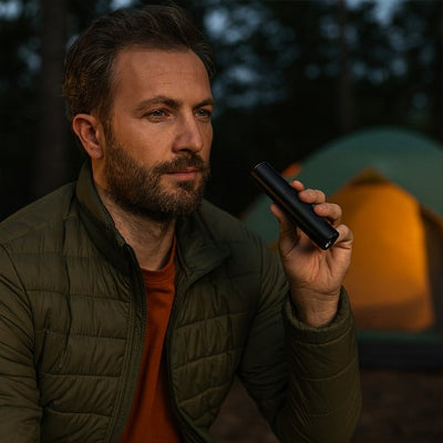 lampe-de-poche-nuit-manteau-vert-tente