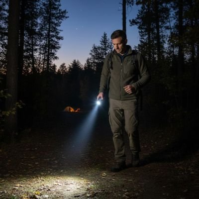 lampe-de-poche-rechargeable-foret-nuit