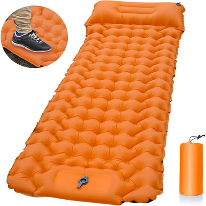 matelas gonflable orange