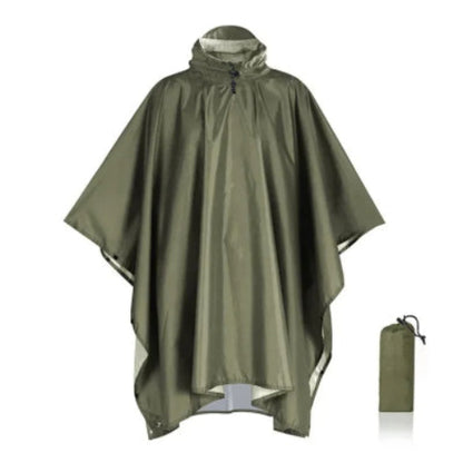 poncho-pluie-homme-vert