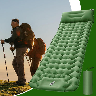 randonneurs sac dos matelas gonflable vert
