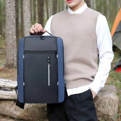 sac-a-dos-cabine-bleue-noir-homme