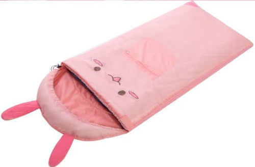 sac-de-couchage-lapin-rose