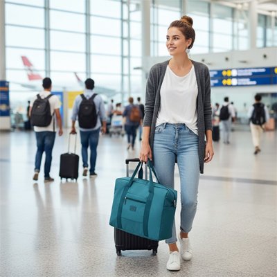 sac-voyage-femme-marche-aeroprt
