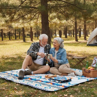 tapis-de-plage-arbres-couple-ages