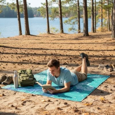 tapis-de-plage-homme-allonge-lit