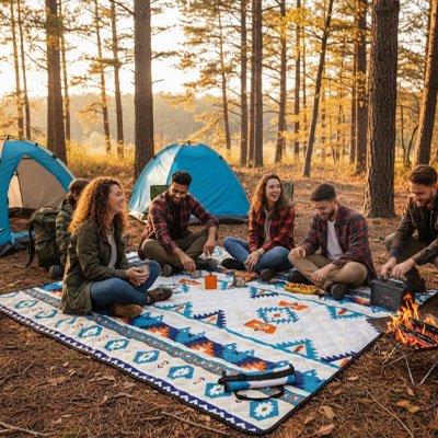 tapis-de-plage-tente-amis