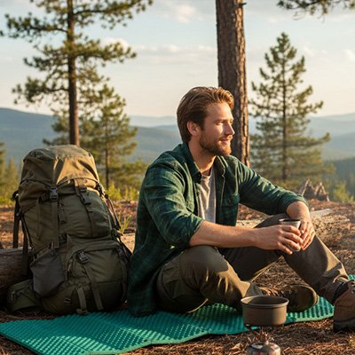 tapis-de-sol-camping-homme-assis-sol
