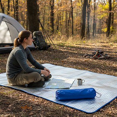 tapis-de-sol-pour-camping-femme-assise-sol